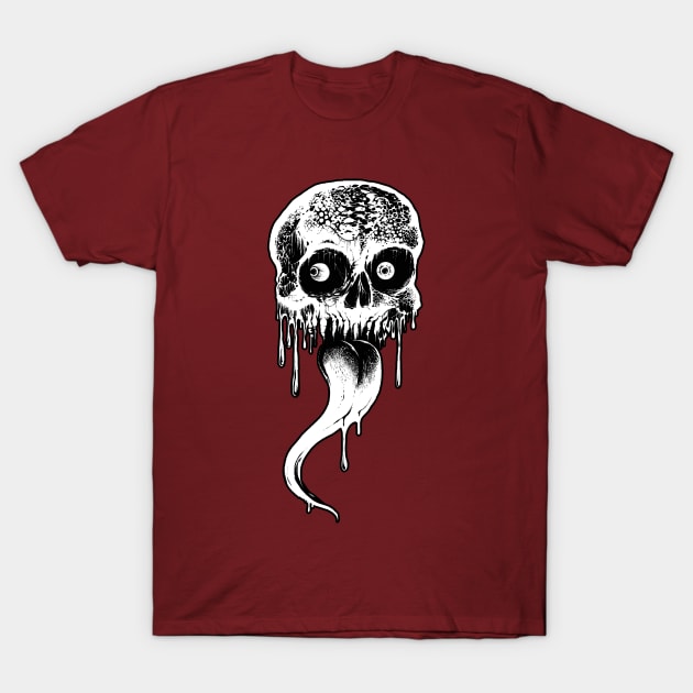 Licking Skull T-Shirt by wildsidecomix